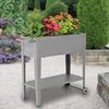 Mobiles Hochbeet FIORA aus Metall in Grau von GardenPleasure Bild 2