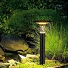 Arnusa LED Außen-Stehlampe Solar Sockelleuchte Wegeleuchte Pollerleuchte 55 cm Gartenlampe, Farbsteuerung, LED fest integriert, Warmweiß, Kaltweiß, 360 lm, Duo Color Bild 4