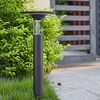 Arnusa LED Außen-Stehlampe Solar Sockelleuchte Wegeleuchte Pollerleuchte 55 cm Gartenlampe, Farbsteuerung, LED fest integriert, Warmweiß, Kaltweiß, 360 lm, Duo Color Bild 5