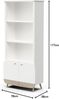 habeig Kinderregal Kinderschrank Kommode Bücherregal blau weiß Holz 177cm, besonders stabil Bild 3