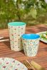 Rice Melamin Becher Summer Bloom Medium Melaminbecher Mint Blumenmuster Print Bild 2