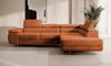 Selsey STEVIL - Ecksofa L-Sofa mit Schlaffunktion, Bettkasten, Ottomane rechts, Cordbezug Kupferbraun Bild 2