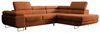 Selsey STEVIL - Ecksofa L-Sofa mit Schlaffunktion, Bettkasten, Ottomane rechts, Cordbezug Kupferbraun Bild 4