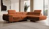 Selsey STEVIL - Ecksofa L-Sofa mit Schlaffunktion, Bettkasten, Ottomane rechts, Cordbezug Kupferbraun Bild 5