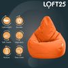 Loft 25 Sitzsack Gamer Stuhl | Outdoor Indoor Wohnzimmer Sitzsack Sitz | Wasserabweisend | Ergonomisches Design für Körperunterstützung (Sitzsack, Orange) Bild 4