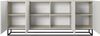 Lomadox Sideboard ADARE-141, 200 cm breit, kaschmir mit gerillter Front, schwarzes Metallgestell Bild 4