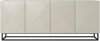 Lomadox Sideboard ADARE-141, 200 cm breit, kaschmir mit gerillter Front, schwarzes Metallgestell Bild 3