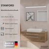 FACKELMANN STANFORD Waschbeckenunterschrank 110 cm breit, Braun hell Bild 3
