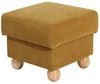 Monarch Hocker Veloursstoff Mais Buche Natur Bild 2