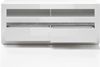 Lomadox Lowboard COGO-61, weiß Hochglanz inkl. LED und Griffmulden in Betonoptik 150x63x42cm Bild 3