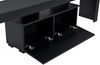 Stylish Black TV Stand, 180 cm Wide, 50 cm High, 31.3 cm Deep | 100% Melamine Coated Particle Board, 18 mm Thick | Perfect for Modern Living Rooms Bild 5
