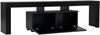Stylish Black TV Stand, 180 cm Wide, 50 cm High, 31.3 cm Deep | 100% Melamine Coated Particle Board, 18 mm Thick | Perfect for Modern Living Rooms Bild 4
