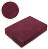 EXKLUSIV HEIMTEXTIL Frottee Spannbettlaken 200 x 220 cm Bordeaux 80% Baumwolle 20% Polyester Öko - Tex Zertifiziert Bed-Sheet Bettlaken Spannbetttuch Topper Leinentuch Bild 3