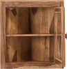 Eckbadset 2tlg. Akazie massiv braun 60x80x32 cm Laros Eckschrank-Set Badmöbelset Eckunterschrank + Eckhängeschrank massivum Bild 3