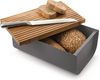 Alessi Brotkasten Mattina Dunkelgrau, Edelstahl, Bambusholz, (1-tlg) Bild 3