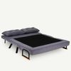 Dmora Schlafsofa 2-Sitzer Merak 133x78 cm Grau mit Stauraum Bild 4