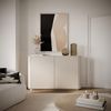 Selsey Kommode Mit Schubladen, 140 cm Breite, Zweitürige Kommode Kaschmirgrau, Minimalistisches Design, Kommoden & Sideboards, Kaschmirmatt, Robuste Spanplatte Bild 2