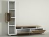 Dmora Wandregal Derufin 160 x 29,5 x 166,7 cm Weiß 8 Regale Bild 4