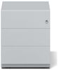 Rollcontainer Note™ mit Griffleiste, 3 Universalschubladen, Farbe lichtgrau Bild 5
