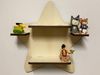Drysson 'Stern' DIY Tonie-Regal zum selbst bemalen, Holz natur, 28x28 cm Bild 4
