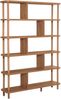 Dmora - Bücherregal Medusa, Büroregal, Mobiler Buchhalter, Bücherbrett, 120x28 h169 cm, Eiche Bild 4