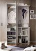 Stella Trading 'SPICE' Flurgarderoben Set, Stylishe Kompaktgarderobe mit Spiegel für Ihren Eingangsbereich, Hochglanz, Weiß, 198 x 40 x 120 cm Bild 5
