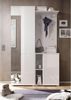 Stella Trading 'SPICE' Flurgarderoben Set, Stylishe Kompaktgarderobe mit Spiegel für Ihren Eingangsbereich, Hochglanz, Weiß, 198 x 40 x 120 cm Bild 2