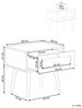 Nachttisch mit 1 Schublade ALBANY Hellbraun Bild 3