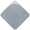 Interbaby 01229-31 Baby Kapuzenbadetuch ANIMALITOS grau, grau Bild 2