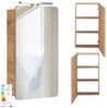 Spiegelschrank 40 cm mit LED-Beleuchtung LUTON-56 Wotan Eiche Nb. Nb. B/H/T ca. 40/75-80/16 cm Bild 3