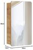 Spiegelschrank 40 cm mit LED-Beleuchtung LUTON-56 Wotan Eiche Nb. Nb. B/H/T ca. 40/75-80/16 cm Bild 2