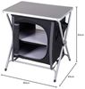 Spetebo Campingtisch 2-in-1 Campingschrank und Tisch - 64 x 60 cm, klappbar Bild 2