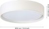 Eglo 31588 LED Deckenleuchte PASTERI Textil weiß 3x3,6W H:7,5cm Ø32cm 3000K Bild 3