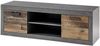 Industrial Design TV-Lowboard BERLIN-61 in Old Mix Dekor mit Matera grau, B/H/T ca. : 153/51/43 cm Bild 4