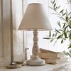 Mirabeau Tischleuchte Tischlampe Kayenta leinen/antikweiß Bild 3
