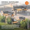 ML-DESIGN Gartenlounge-Set Gartenmöbel Set 3 tlg, Terrassenmöbel mit Couchtisch, Ecksofa & Kissen, wetterfest Sitzgruppe frei kombinierbar für Garten, Terrasse & Balkon Bild 5