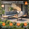 ML-DESIGN Gartenlounge-Set Gartenmöbel Set 3 tlg, Terrassenmöbel mit Couchtisch, Ecksofa & Kissen, wetterfest Sitzgruppe frei kombinierbar für Garten, Terrasse & Balkon Bild 2