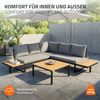 ML-DESIGN Gartenlounge-Set Gartenmöbel Set 3 tlg, Terrassenmöbel mit Couchtisch, Ecksofa & Kissen, wetterfest Sitzgruppe frei kombinierbar für Garten, Terrasse & Balkon Bild 4