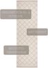 NORTHRUGS In- und Outdoor Teppich Corsica 80x250 cm - Wendeteppich Wetterfest Modern Geometrisches Muster Läufer für Balkon Terrasse Garten Wintergarten Wohnzimmerteppich Wasserfest in Grau Creme Bild 3