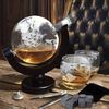 MALATEC Dekanter Whisky-Set Globus Whisky-Karaffe Whisky-Gläser Stein-Eiswürfel 850 ml, (12-tlg) Bild 3