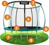 Garden trampoline Neo-Sport NS-10C181 with internal mesh 10 FT 312 cm Bild 4