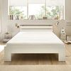 NIZZA Futonbett 140x200 cm - Minimalistisches Jugendzimmer Bett in Weiß - 145 x 73 x 213 cm (B/H/T) Bild 5