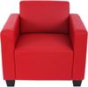 Modular Sofa-System Couch-Garnitur Lyon 4-1, Kunstleder ~ rot Bild 4