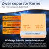 MSS 7 Zonen TFK-Matratze Medic 180x220x20 cm H5 Bild 5