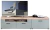 Lowboard >Kathlin< 1 Schublade, schilfgrün / Eiche Dekor - 80x51x47 (BxHxT) Bild 4
