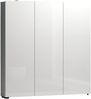Dmora Madibeng, Mehrzweckschrank, Schuhschrank, Made in Italy, 110 x 19 x 115 cm, Weiß glänzend, hochglänzend Bild 3