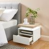 BAÏTA Nachttisch Cosmos mit LED, weiß, lackiert, Eichenoptik Bild 4