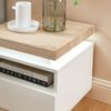 BAÏTA Nachttisch Cosmos mit LED, weiß, lackiert, Eichenoptik Bild 5