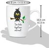Der frühe Vogel Tassen aus Keramik - Grußkarte und Geschenkpackung Bild 3