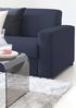 Talamo Italia - Chelsea-Einzelbett, Bettkasten mit Stoffbezug, 100 % Made in Italy, Öffnung vorne, geeignet für Matratzen 90x190 cm, Blau Bild 4